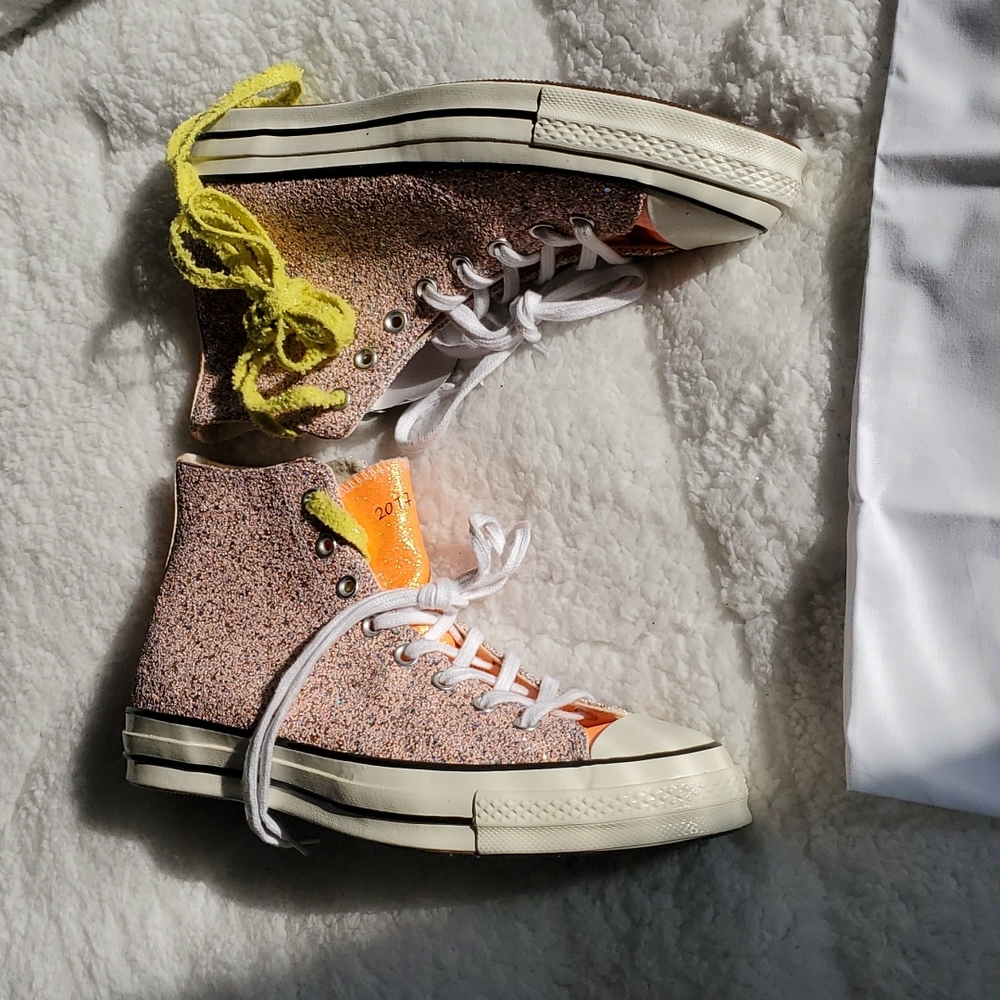 Converse x JW Anderson Sneakers Pink / Orange Sparkle - Picture 10 of 17